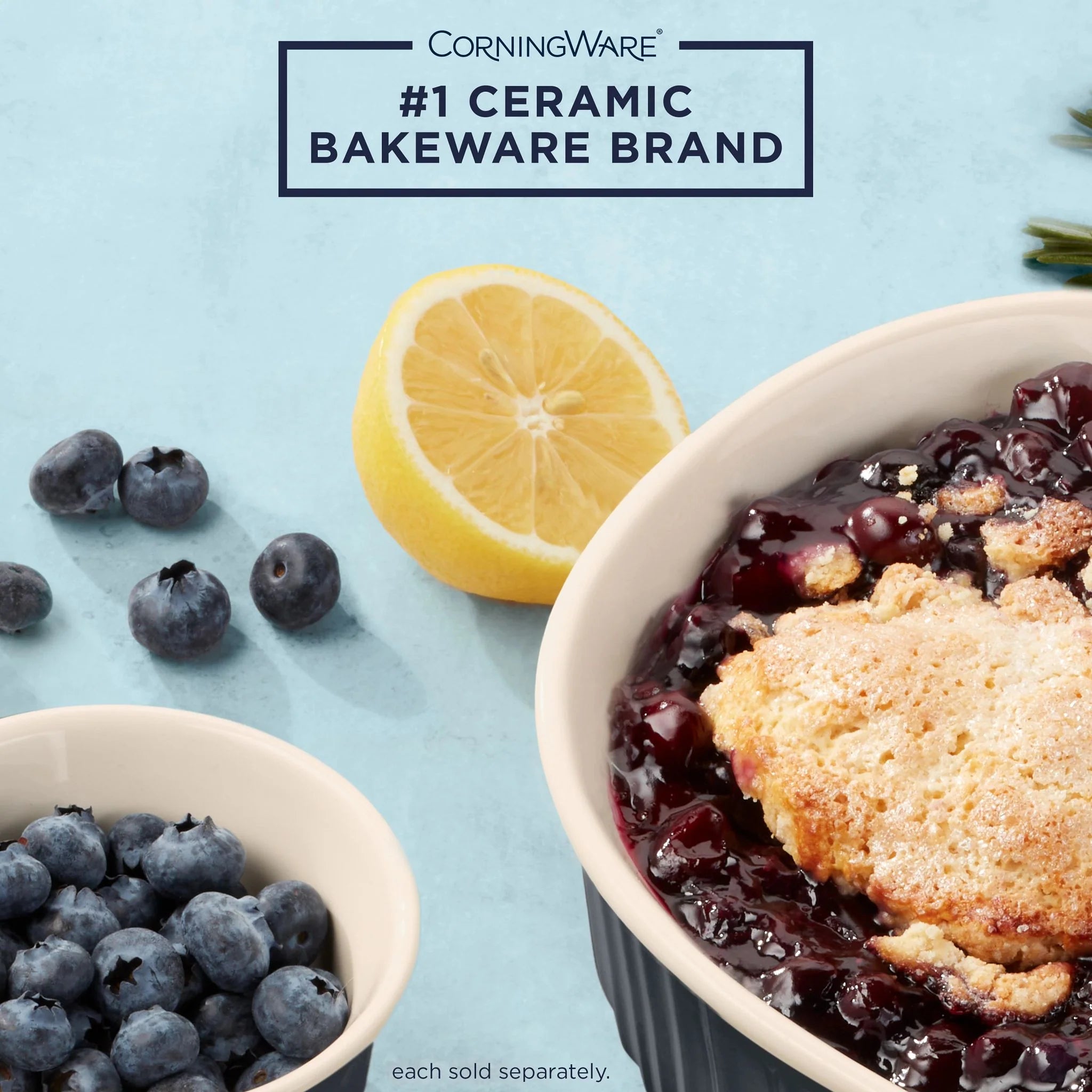 French Colors 1.5-quart Round Baking Dish, Navy - Image 2