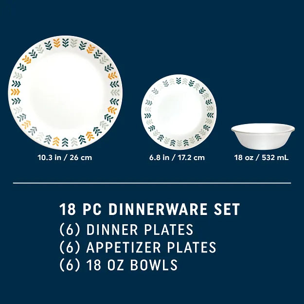 Anders 18-piece Dinnerware Set, Service for 6 - Image 2