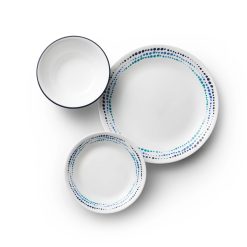 Ocean Blues 18-piece Dinnerware Set, Service for 6