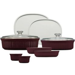 French Colors 10-piece Bakeware Set, Cabernet