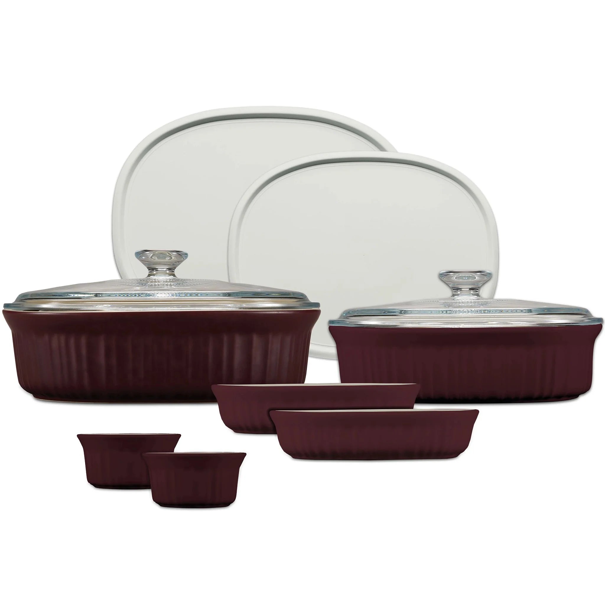 French Colors 10-piece Bakeware Set, Cabernet