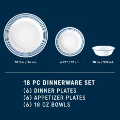 Alternative view of Laila 18-piece Dinnerware Set, Service for 6