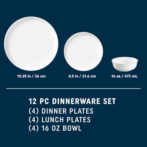 Modern Rounds 12pc Set, Service for 4 - Image 4