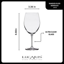 Alternative view of Bangkok Bliss Bordeaux Glasses (4-Pieces), 25-ounce, Dishwasher Safe, Lead-free Crystalline