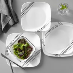 Alternative view of Square Simple Sketch 18-piece Dinnerware Set, Service for 6