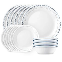 Caspian Lace 18-piece Dinnerware Set, Service for 6