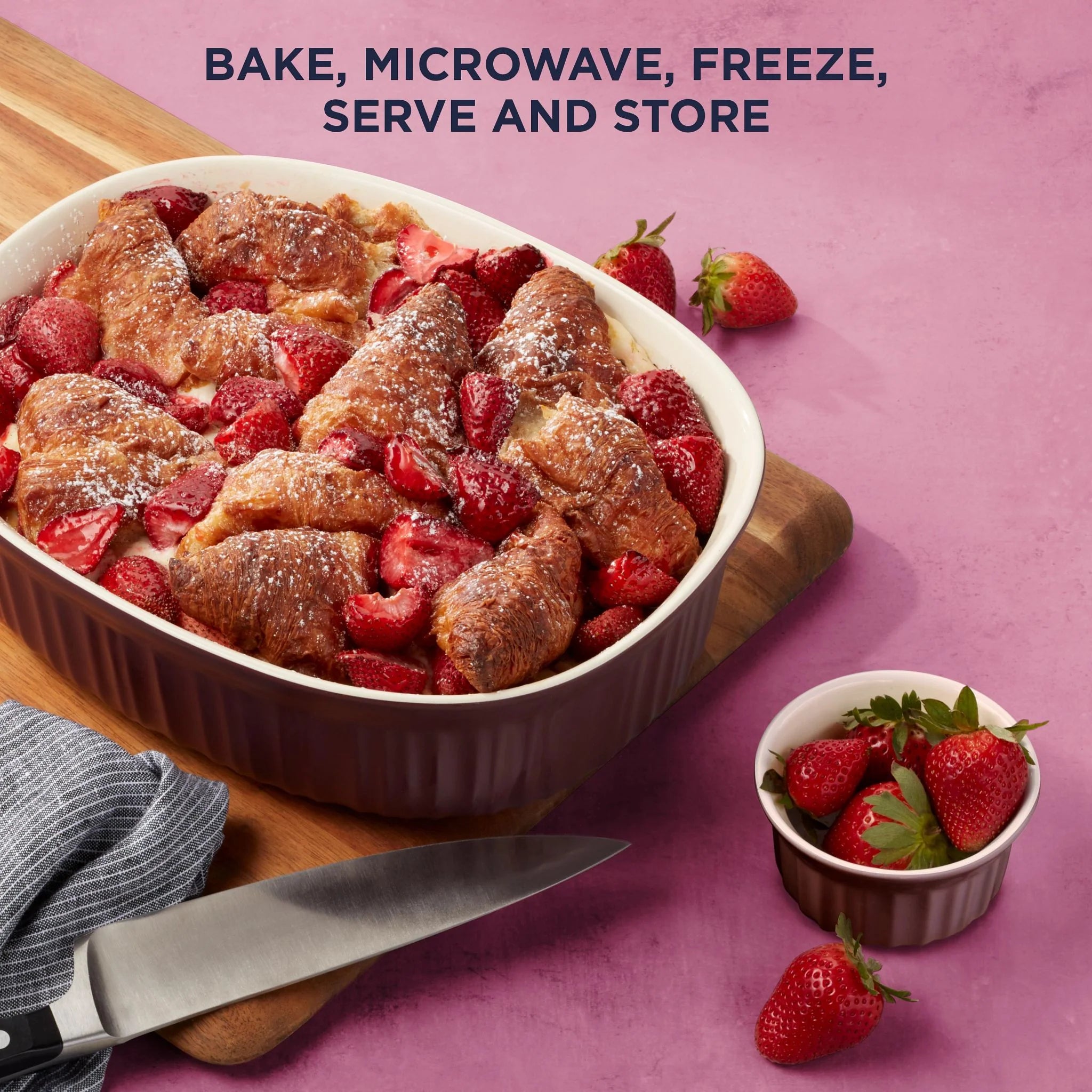 French Colors 10-piece Bakeware Set, Cabernet - Image 3