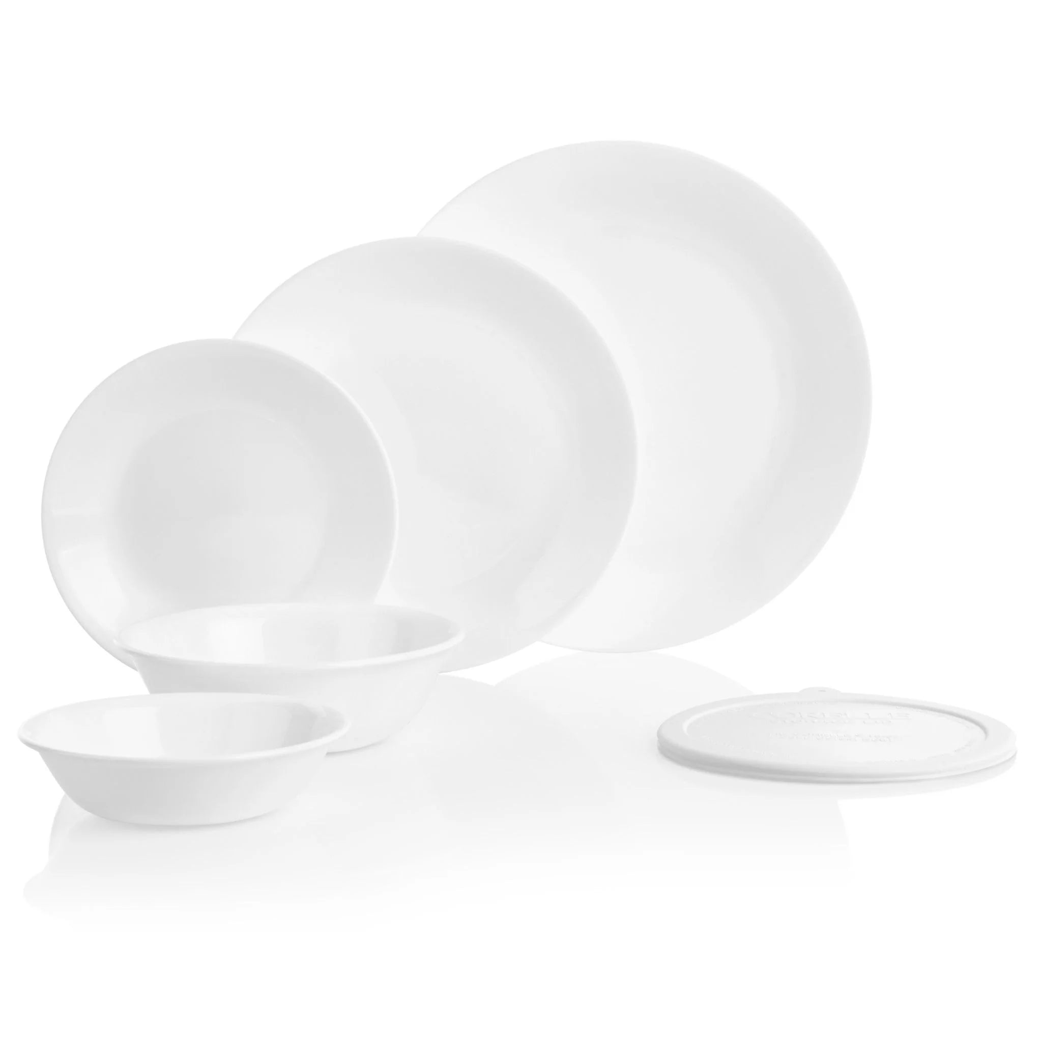 Winter Frost White 66-piece Dinnerware Set, Service for 12 - Image 2