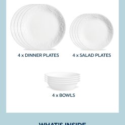 Alternative view of Bella Faenza 12-piece Dinnerware Set, Service for 4