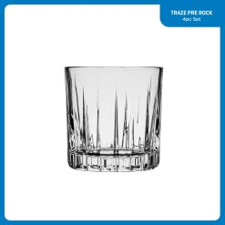 Alternative view of Traze PRE Rocks Glasses (4-Pieces), 12-ounce, Dishwasher Safe