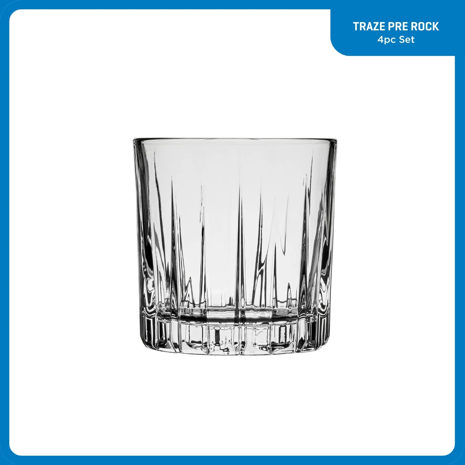 Traze PRE Rocks Glasses (4-Pieces), 12-ounce, Dishwasher Safe - Image 2