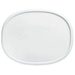 French White Oval Plastic Lid for 2.5-quart Baking Dish