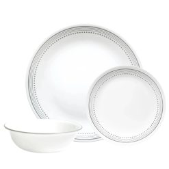 Mystic Gray 12-piece Dinnerware Set, Service for 4