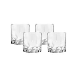 Cienna Rocks Glasses (4-Pieces), 12-ounce, dishwasher Safe