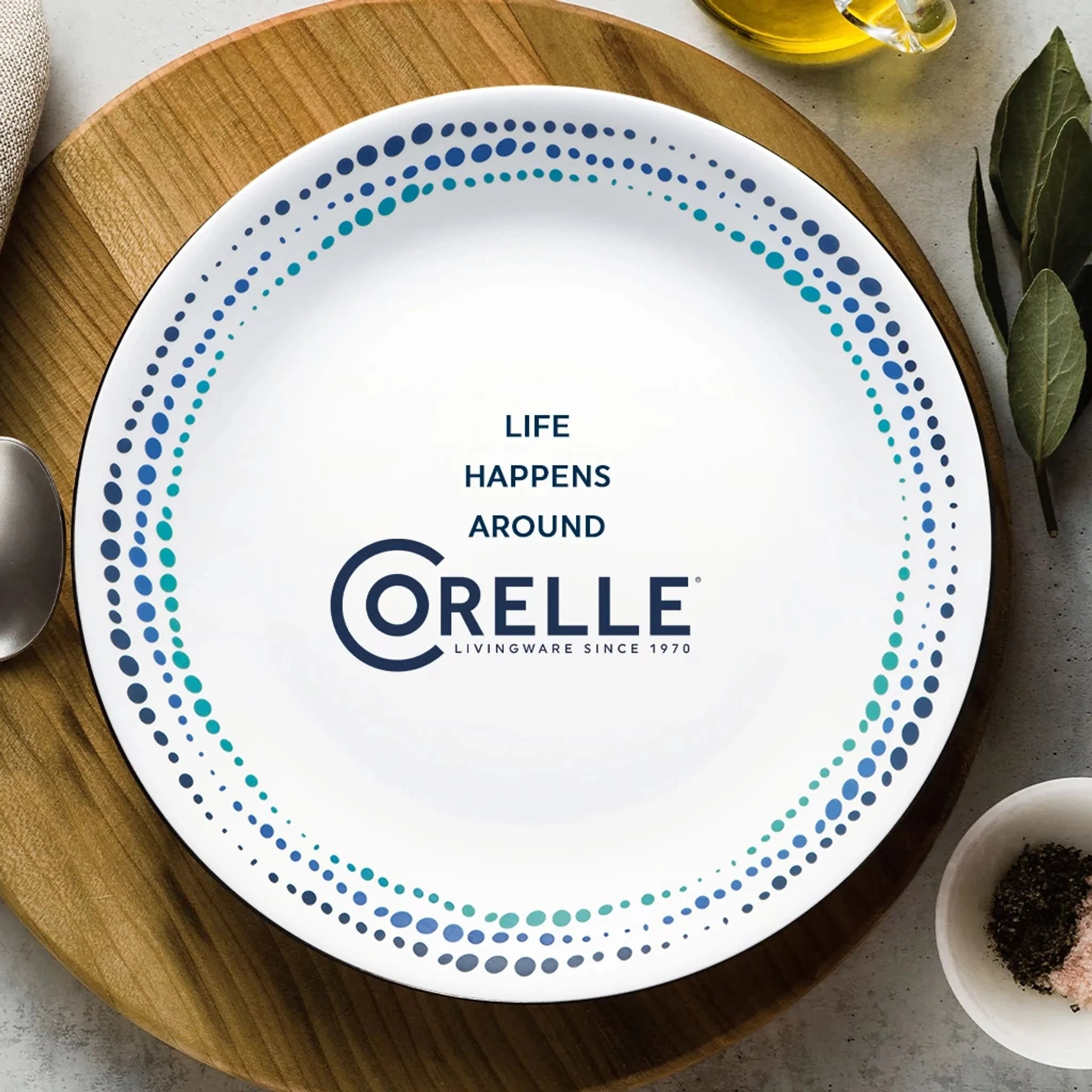 Ocean Blues 16-piece Mugless Dinnerware Set, Service of 4 - Image 7