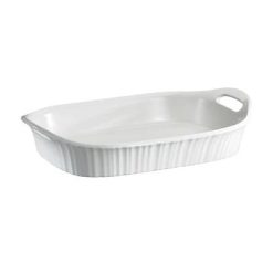 French White 3-quart Casserole Dish