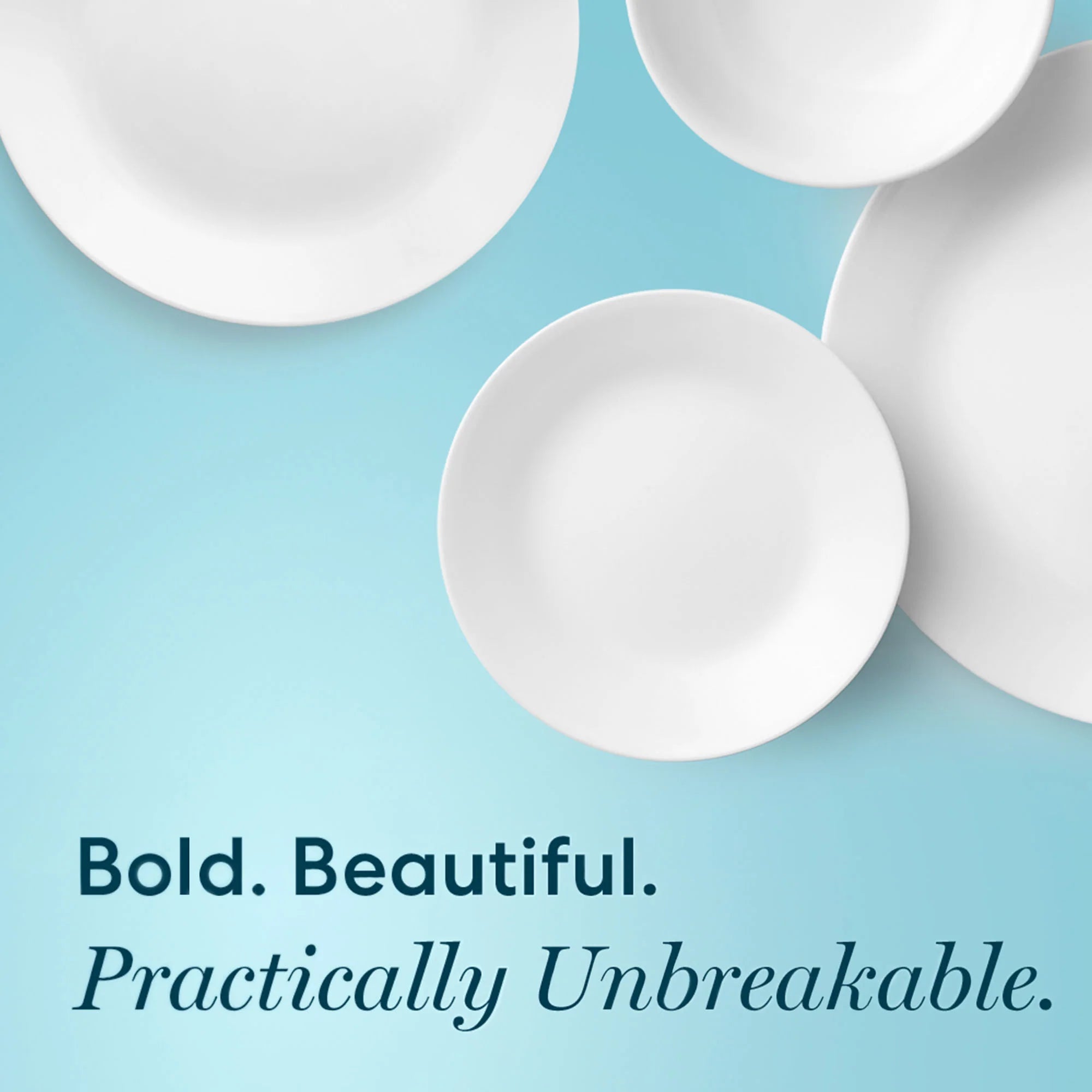Winter Frost White 12-piece Dinnerware Set, Service for 4 - Image 2