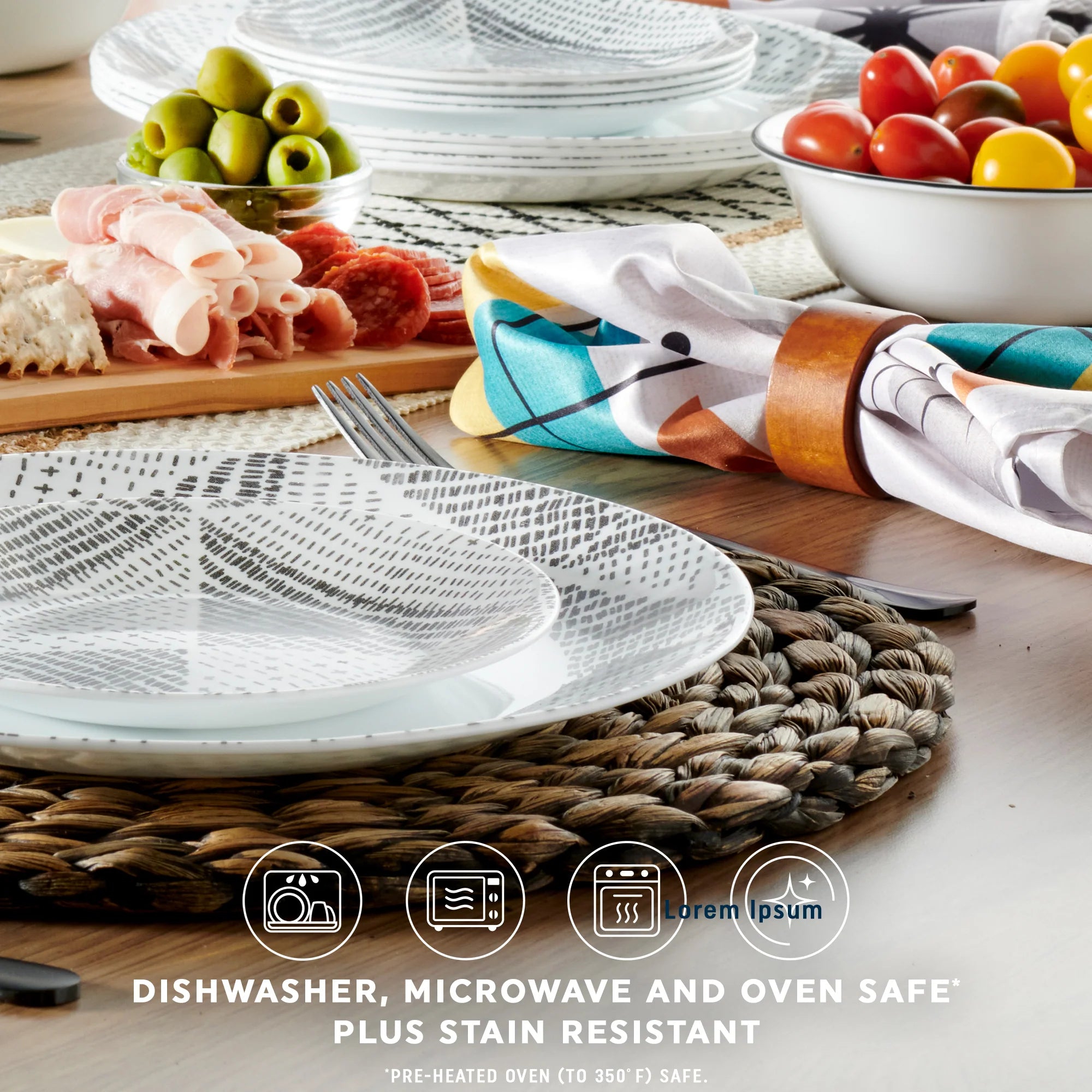 Odisha 18-piece Dinnerware Set, Service for 6 - Image 4