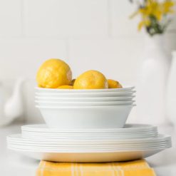 Alternative view of Winter Frost White 18-piece Dinnerware Set, Service for 6