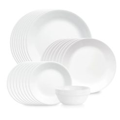 Shimmering White 32-piece Dinnerware Set, Service for 8