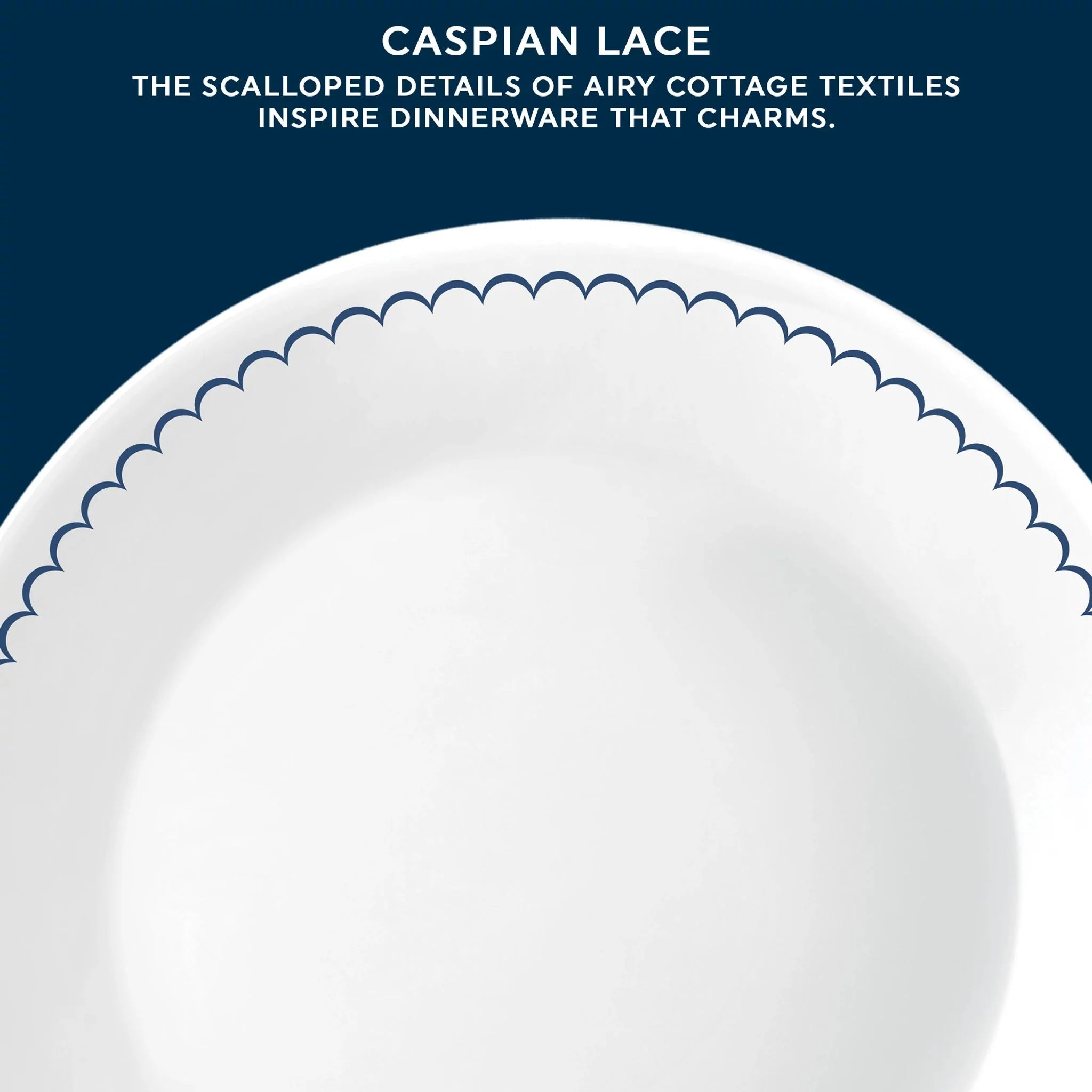Caspian Lace 8.5 Lunch Plate, 6 pack - Image 2