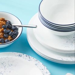 Alternative view of Indigo Speckle 18-piece Dinnerware Set, Service for 6