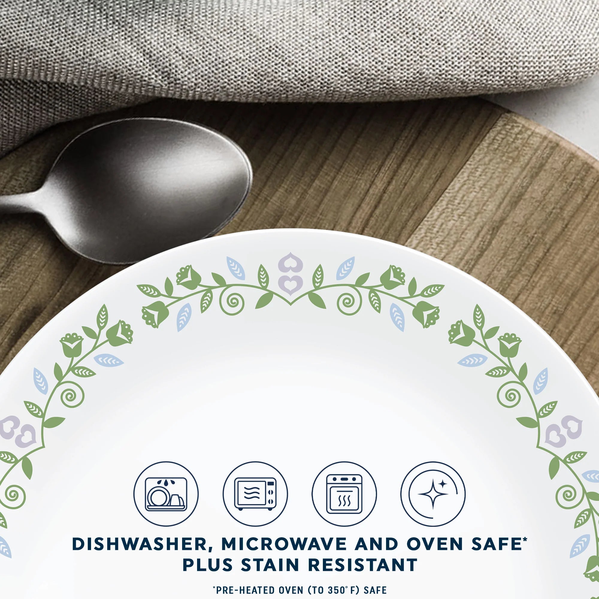 Bryndle 12-Piece Glass Dinnerware Set, Service for 4 - Image 4