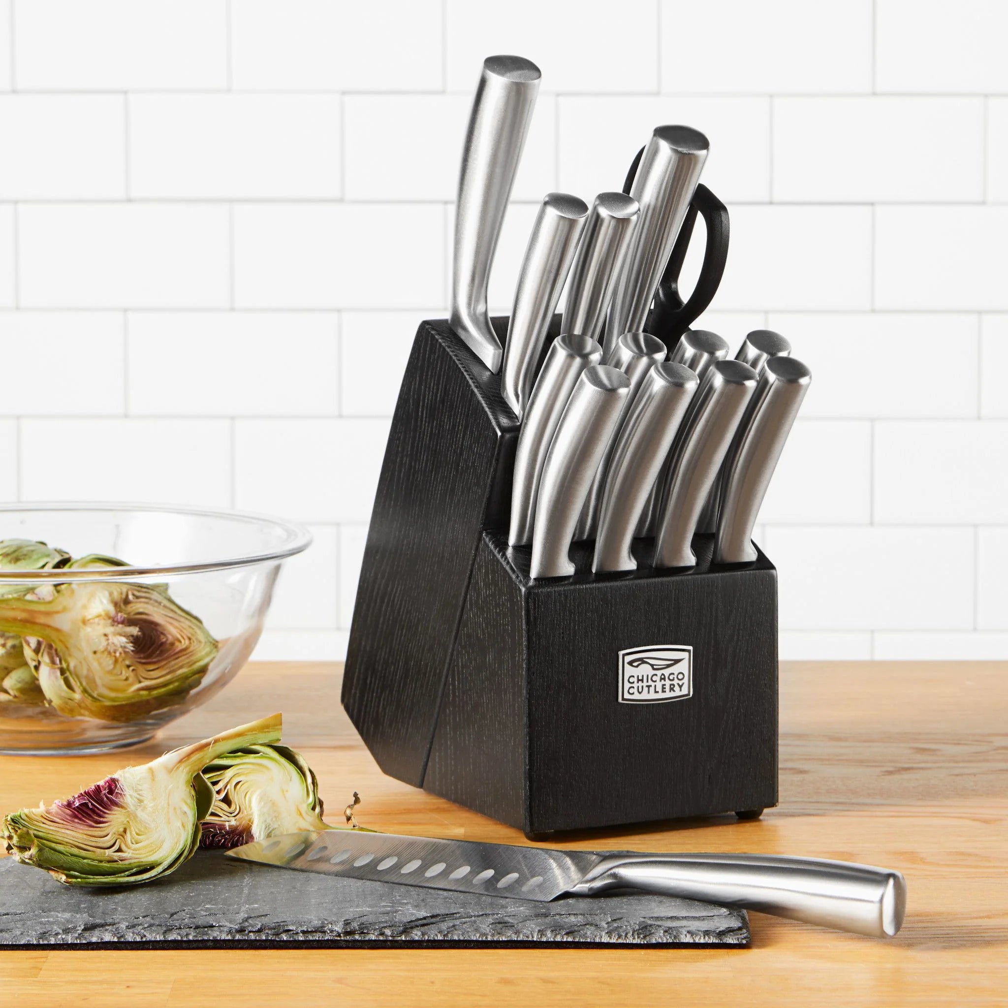 Malden? 16-piece Stainless Steel Block Set - Image 2