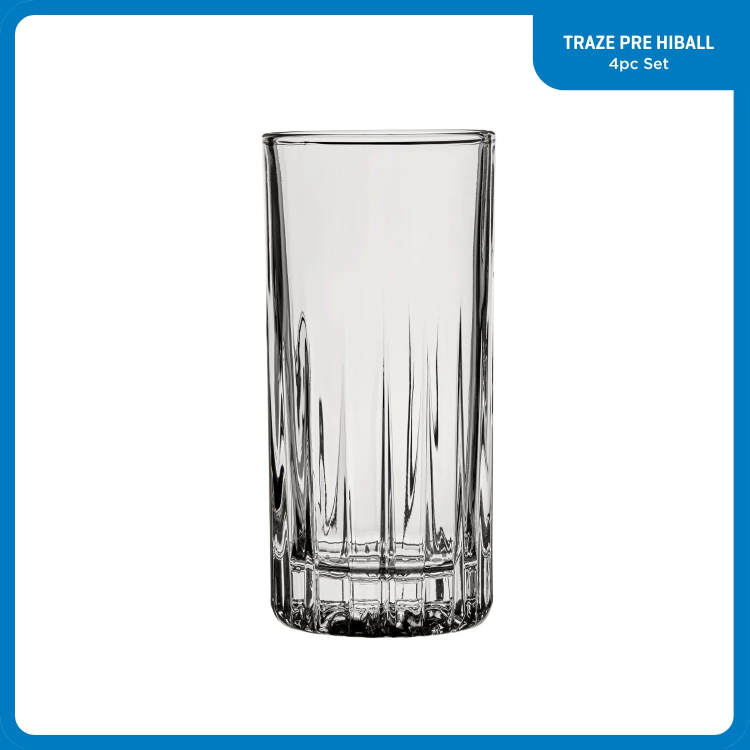 Traze PRE Highball Glasses (4-Pieces), 12-ounce, Dishwasher Safe - Image 2