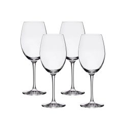 Bangkok Bliss Cabernet Glasses (4-Pieces), 16-ounce, Dishwasher Safe, Lead-free Crystalline