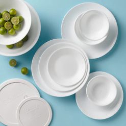 Alternative view of Winter Frost White 78-piece Dinnerware Set, Service for 12