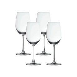 Matera White Wine Glasses (4-Pieces), 14-ounce, dishwasher safe
